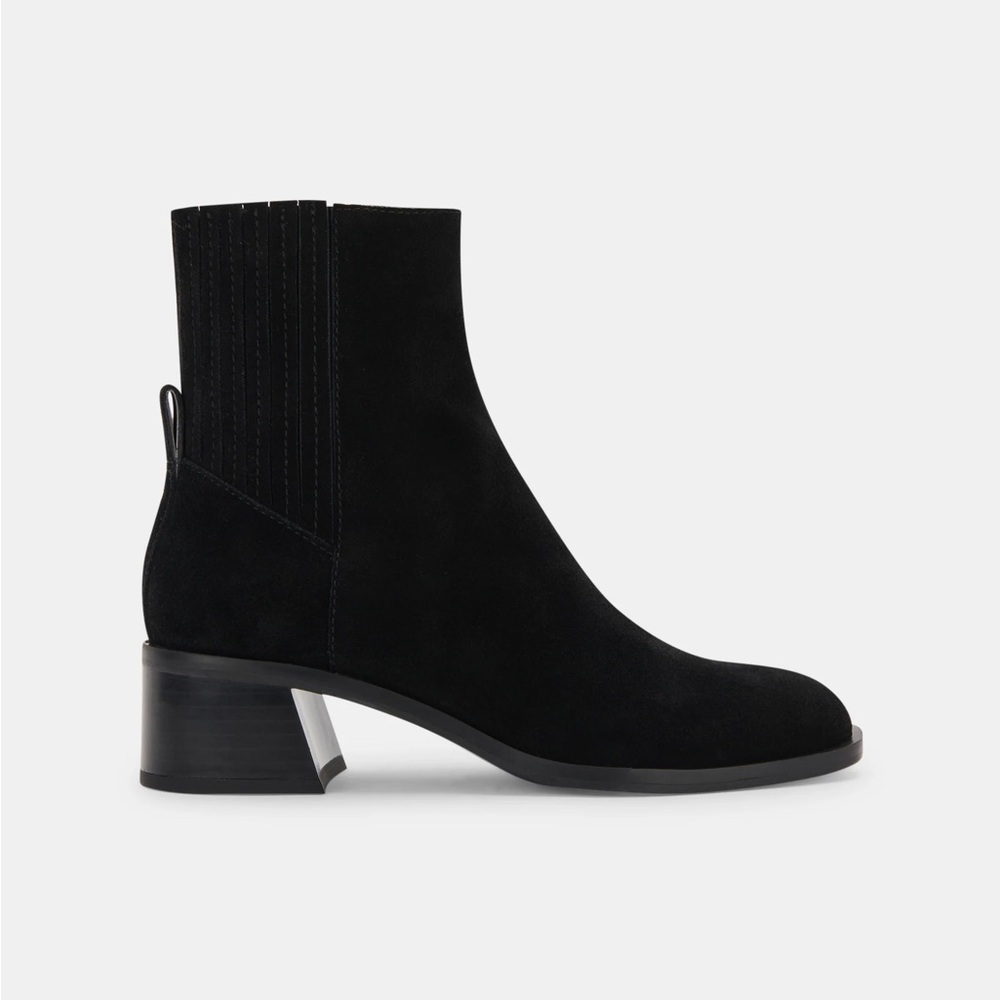 Black Suede Booties